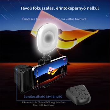 Treatment Bluetooth shooting aid – kompakt okostelefon-fogó, ABS anyag, Bluetooth 4.0, súly 100 g, modell: Bluetooth shooting aid