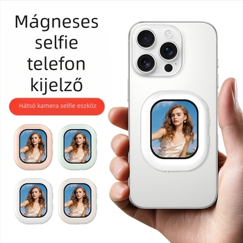 Szelfihez vezeték nélküli képernyő-tükröző eszköz hátsó kamerával, modell T3s, Bluetooth 4.0, Anyag: ABS+szilikagél+mágneses rögzítés, Tömeg: 200 g