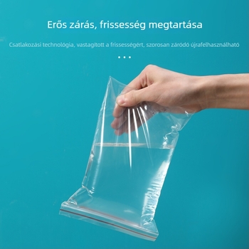PE átlátszó önzáró zacskó élelmiszer-csomagoláshoz, zárási hossz 3 cm, márka Jucai Packaging