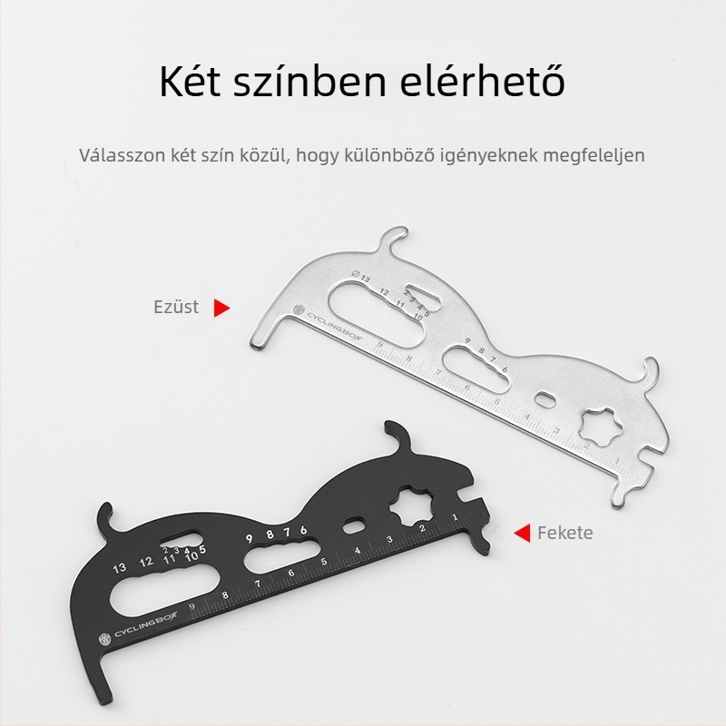 Alumíniumötvözetű kerékpárlánc kopásmérő tolómérő eszköz