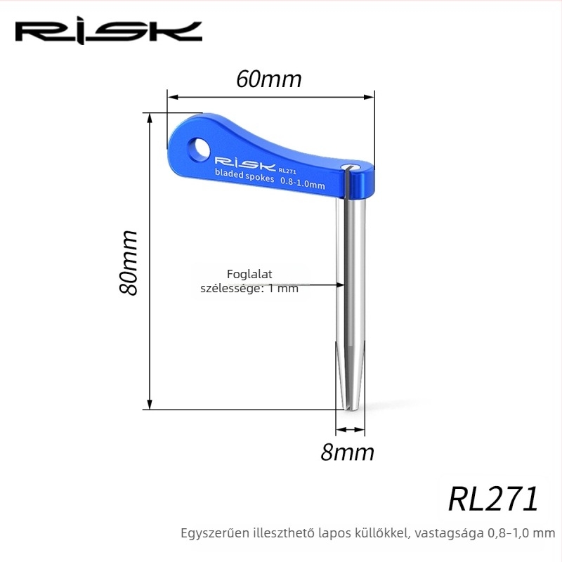 RISK kerékpár küllő kulcs – alumíniumötvözet és acél, RL271 + RL272