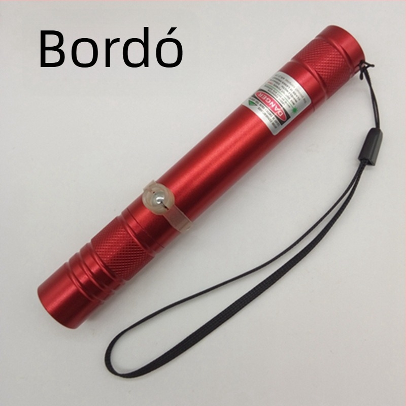 USB újratölthető lézermutató fém testtel, egypontú lézer és digitális kijelző