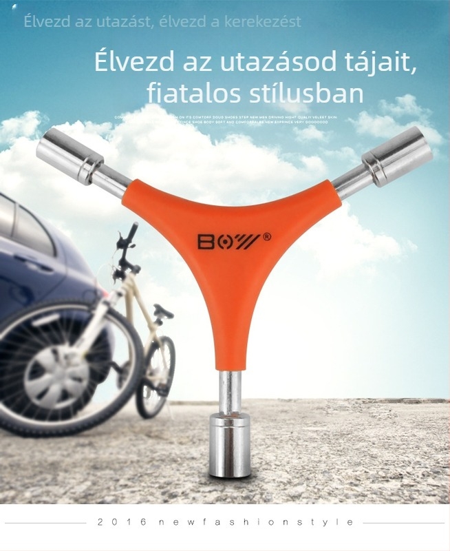 BOY Y-típusú csatlakozókulcs kerékpár szerszám, 45# acél, testreszabott megmunkálás