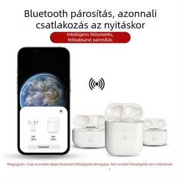 AirPods Pro 1/2 Cserélő töltőtok — PC műanyag, Keményhéj, Univerzális, Injektáló öntés, Modell QCY T8