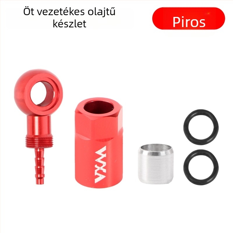 Hegyikerékpár hidraulikus fék olajvezeték-csatlakozó, öt vonalas, kompatibilis SLX/XT/XTR