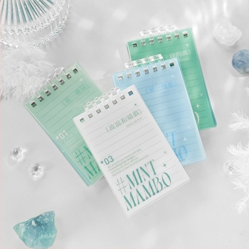 A7-es zsebméretű lazán fűzött jegyzetfüzet spirálkötéssel, 80 oldal, A7 méret, hordozható diák jegyzetfüzet