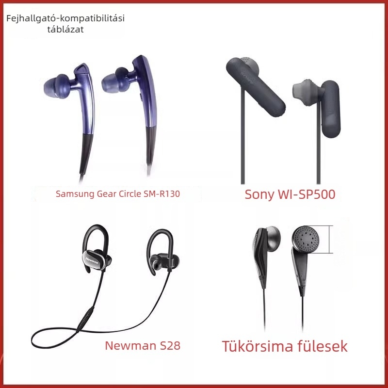Szilikon fülhallgató kupakok félhallgató kialakítással, domborított felülettel, kompatibilis Audio-Technica C200iS
