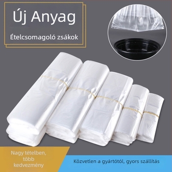 Hao Qi átlátszó, vastagított műanyag élelmiszer-zacskó elvitelre; használat: reggeli; napi termelés: 2 tonna