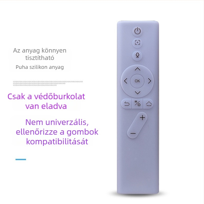 XGIMI távirányítóvédő — szilikon, teljes lefedésű puha héj, ütésálló és porálló, könnyű luxus stílus