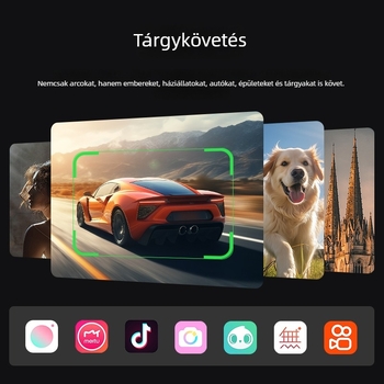 Telefonos gimbal stabilizátor, összecsukható, 3-tengelyes, AI arckövetés, Bluetooth, távirányító nélkül