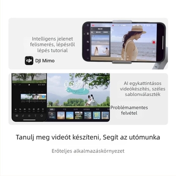 DJI Osmo Mobile SE okostelefon gimball stabilizátor, háromtengelyes stabilizáció, Bluetooth, távirányító nincs benne