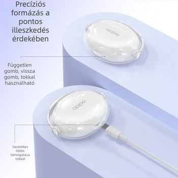 Átlátszó Bluetooth védőtok Oppo Enco X3 és Enco Air4 Pro fülhallgatókhoz