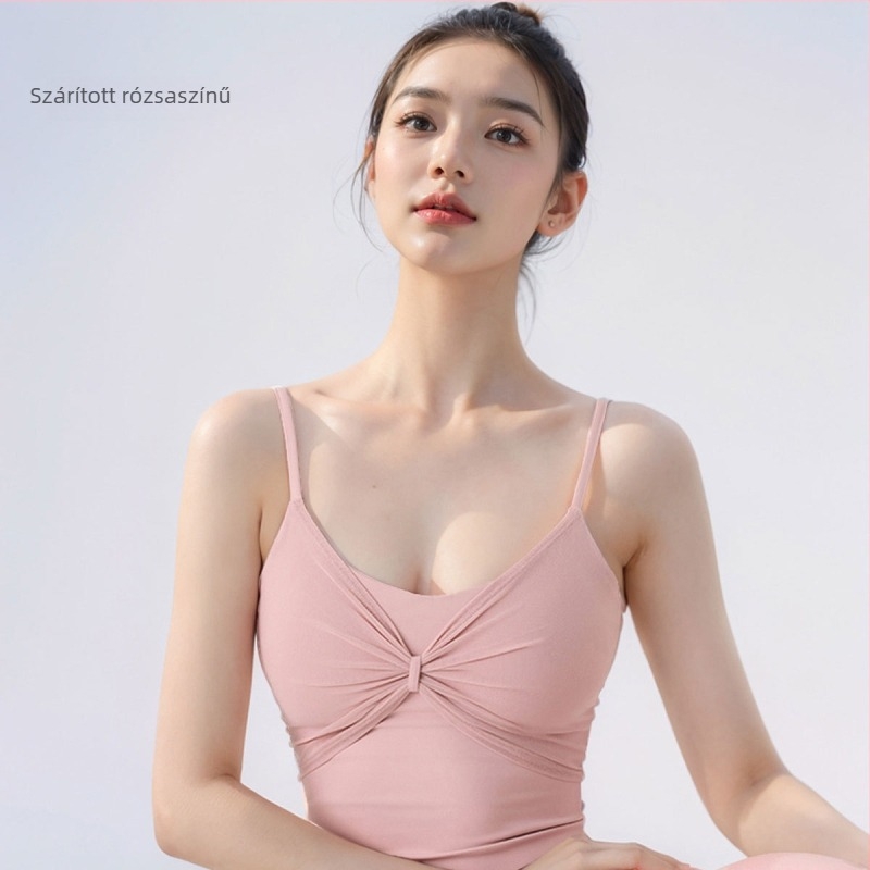 Női hálós fitness mellény melltartóval - lélegző, gyorsan száradó nylon 78% + spandex 22%, karcsú szabás, hasi hosszúságú