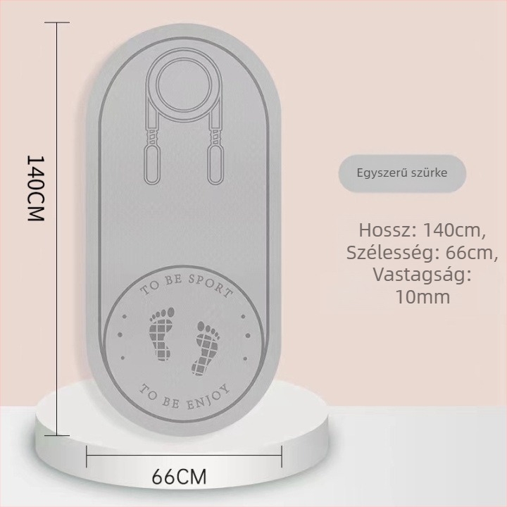Ugrálókötél talp zajszigeteléssel és csúszásmentes felülettel, TPE jóga matrac, súly 500–700 g, vastagság 8/10/15 mm