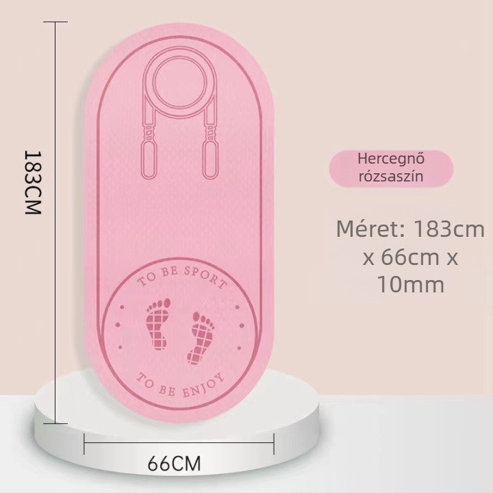 Ugrálókötél talp zajszigeteléssel és csúszásmentes felülettel, TPE jóga matrac, súly 500–700 g, vastagság 8/10/15 mm