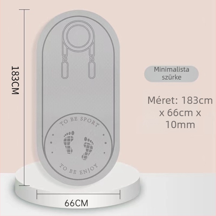 Ugrálókötél talp zajszigeteléssel és csúszásmentes felülettel, TPE jóga matrac, súly 500–700 g, vastagság 8/10/15 mm