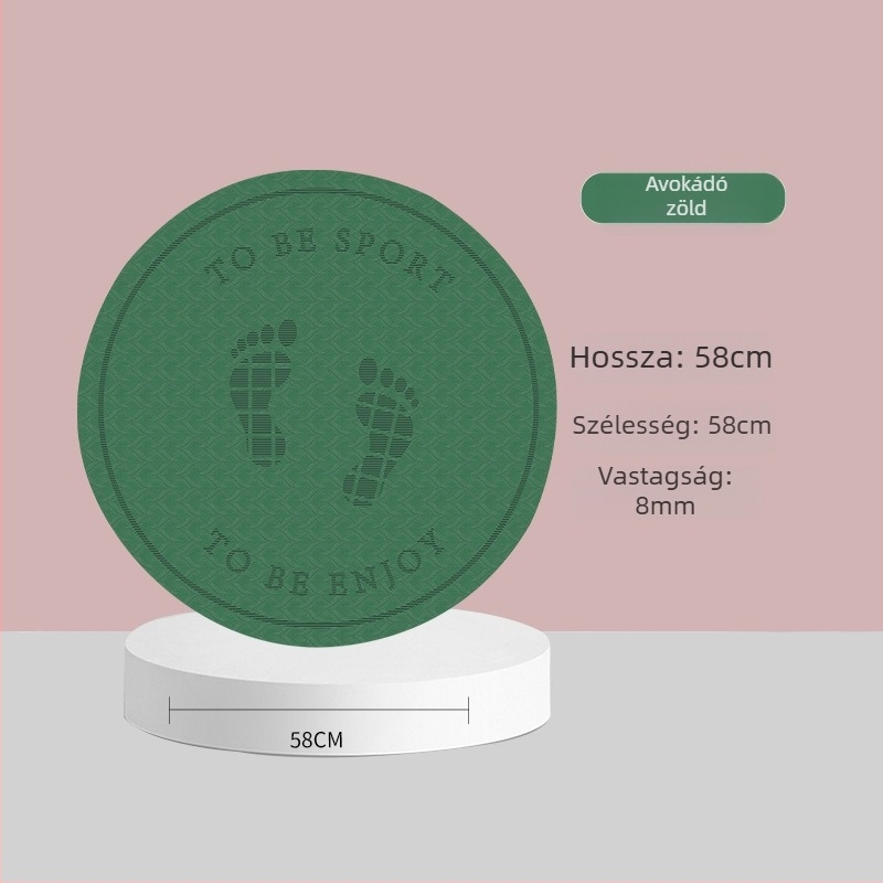 Ugrálókötél talp zajszigeteléssel és csúszásmentes felülettel, TPE jóga matrac, súly 500–700 g, vastagság 8/10/15 mm