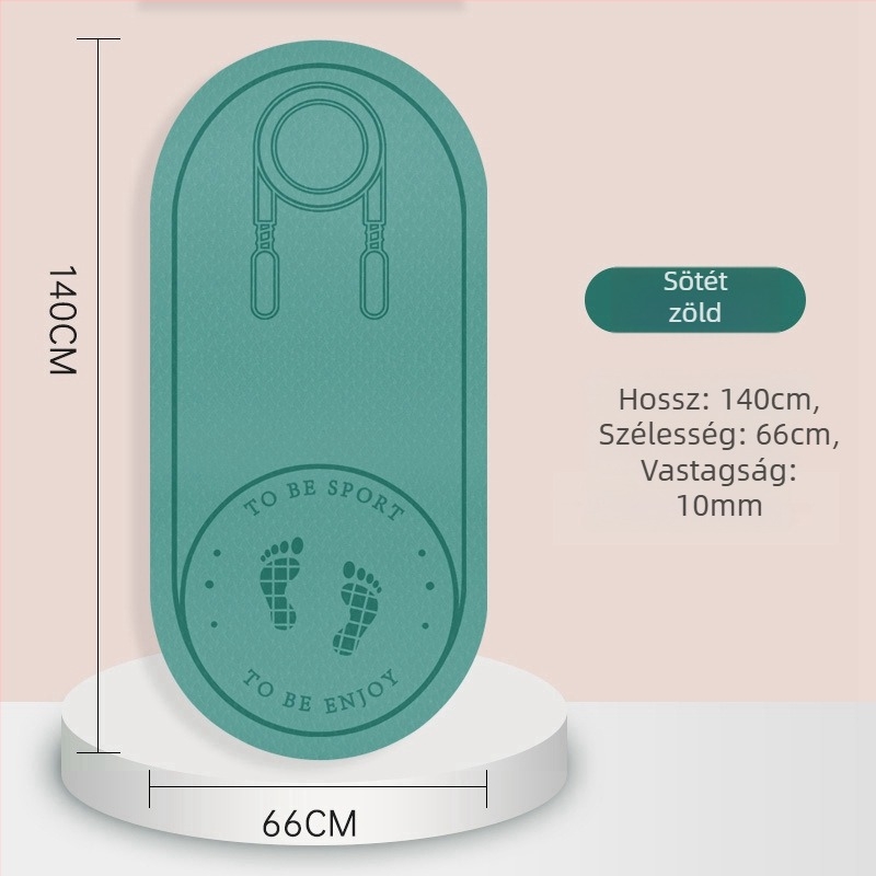Ugrálókötél talp zajszigeteléssel és csúszásmentes felülettel, TPE jóga matrac, súly 500–700 g, vastagság 8/10/15 mm