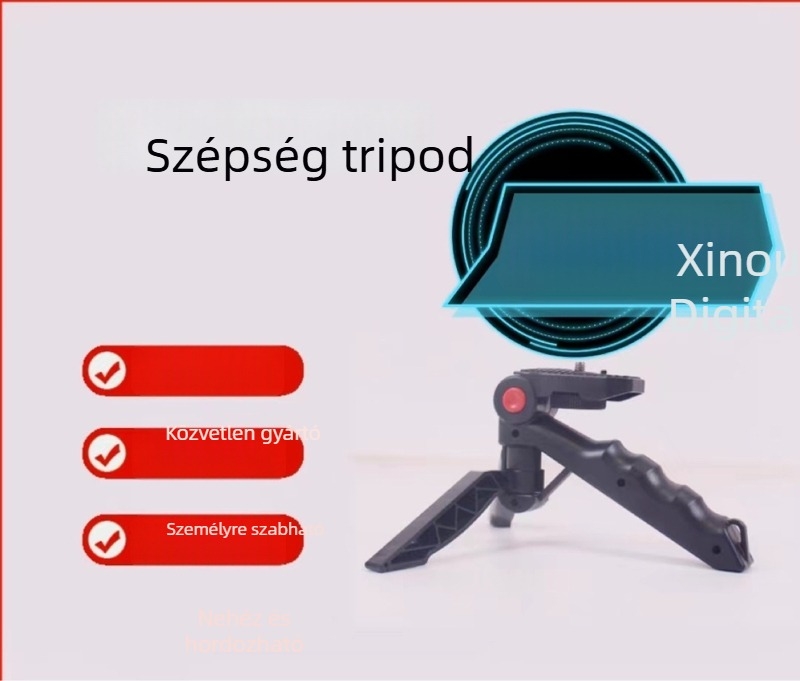 Többcélú telefon-tartó hordozható asztali tripod és gimbál stabilizátor fényképezéshez, videózáshoz és élő közvetítéshez