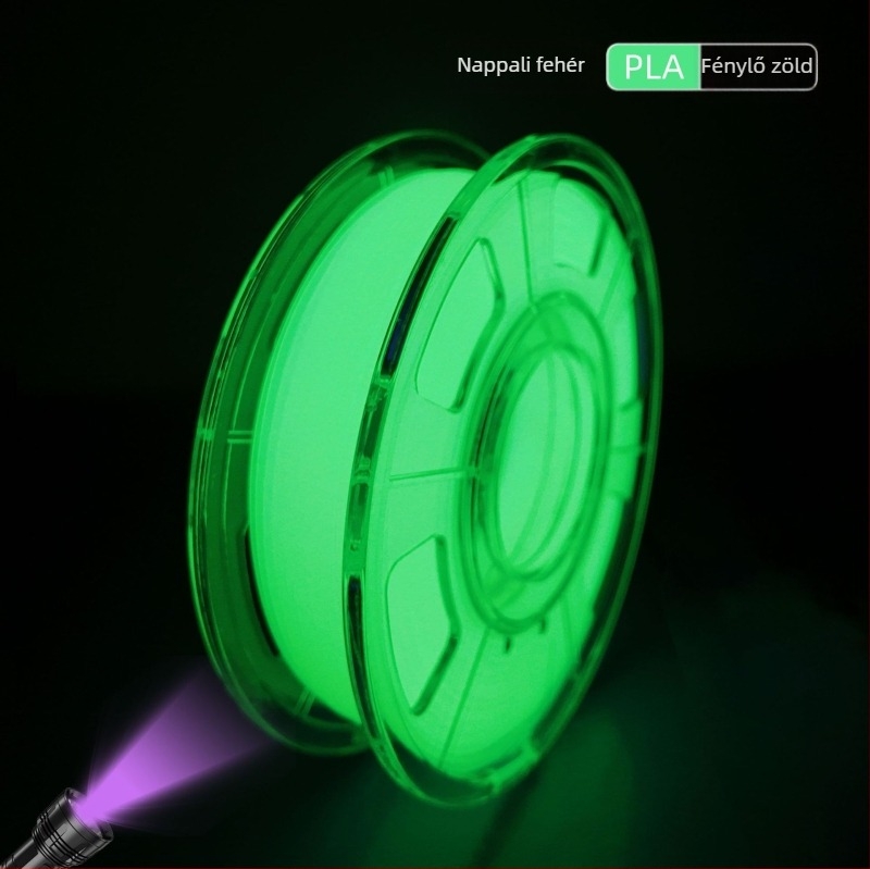 Fénylő PLA filament 3D nyomtatáshoz; 1 kg; kerek keresztmetszet; kompatibilis a Bamboo Innovations FDM nyomtatóval
