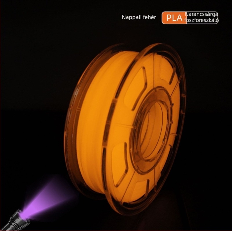 Fénylő PLA filament 3D nyomtatáshoz; 1 kg; kerek keresztmetszet; kompatibilis a Bamboo Innovations FDM nyomtatóval
