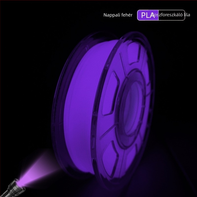 Fénylő PLA filament 3D nyomtatáshoz; 1 kg; kerek keresztmetszet; kompatibilis a Bamboo Innovations FDM nyomtatóval