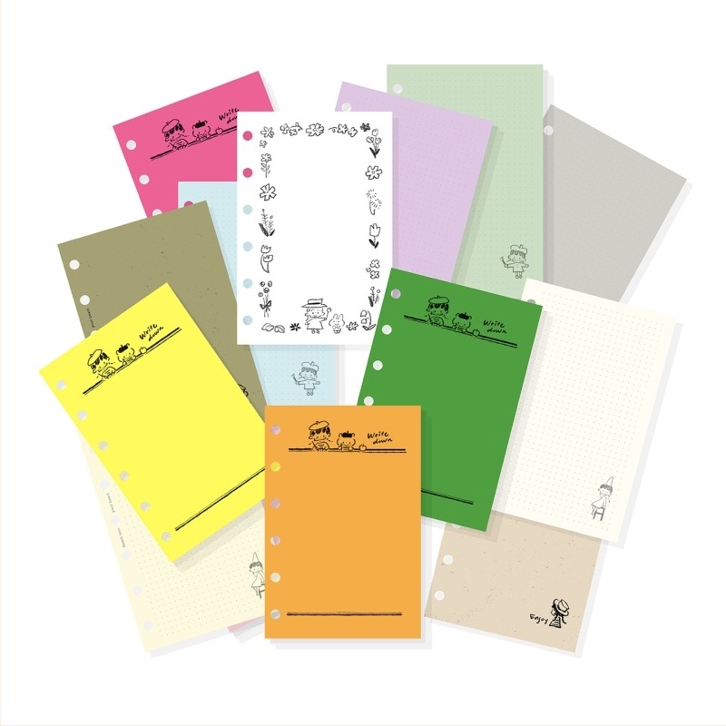 Speciális papírral készült noteszrefill, karikatúra stílus, IP: Művészeti és kulturális alkotás