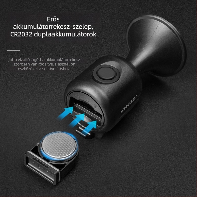 Universális kerékpár elektromos kürt csengő – ABS+PC, 120 dB, Modell EH-2, Márka Hui Tu