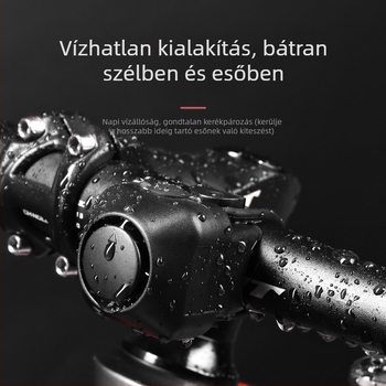 Hegyi kerékpárhoz digitális kürt, 120 dB, összecsukható, gyorskioldó, modell A08, műanyag, beépített 2x2032 elem, Xz/Xingze