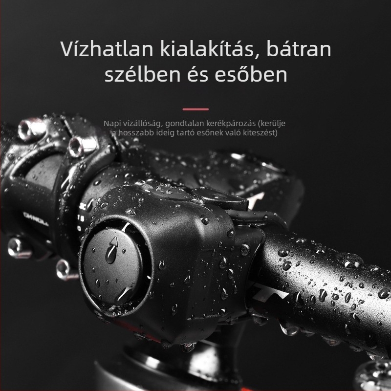 Hegyi kerékpárhoz digitális kürt, 120 dB, összecsukható, gyorskioldó, modell A08, műanyag, beépített 2x2032 elem, Xz/Xingze