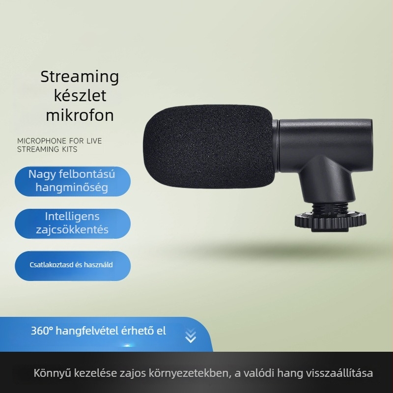 Univerzális telefonos kamerastabilizátor Bluetooth távirányítóval, anti‑rezgés, beépített világítás (műanyag)