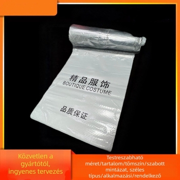 Átlátszó alumíniumfóliás ruhatároló tasak záró cipssel, PE anyag, dupla rétegű 8.5c, Guangdong eredet, napi gyártási kapacitás 100000