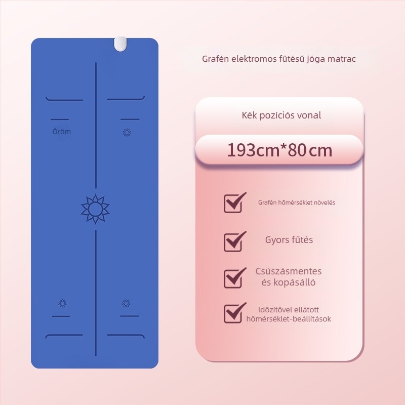 Graphite Carbon jóga matrac PU felülettel, 60 vastagság, 5500 tömeg