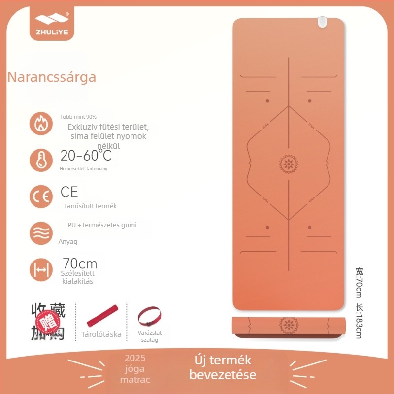 Graphite Carbon jóga matrac PU felülettel, 60 vastagság, 5500 tömeg