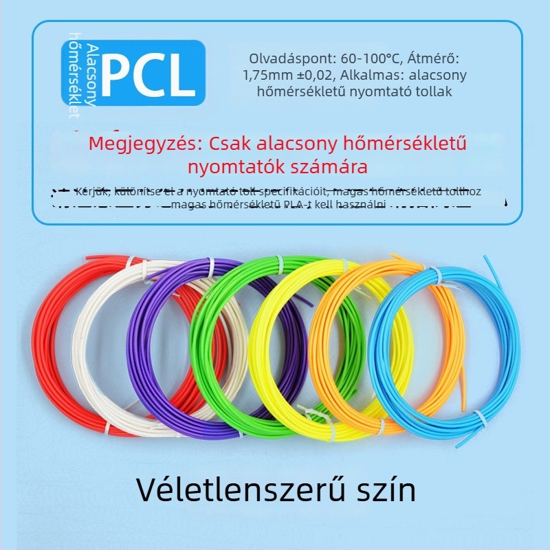 Mosi PLA/PCL filament 3D tollhoz — Deli tollal kompatibil, pontosság 0,02 mm