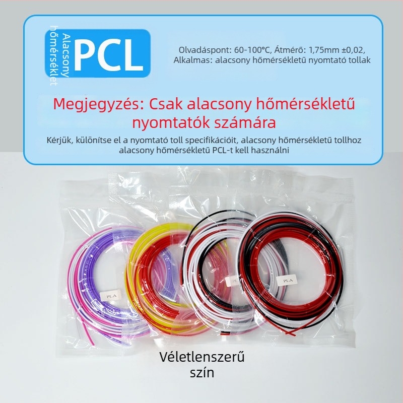 Mosi PLA/PCL filament 3D tollhoz — Deli tollal kompatibil, pontosság 0,02 mm