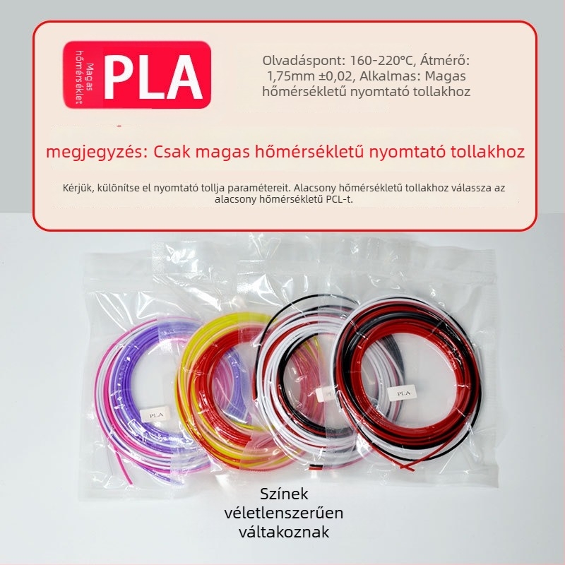 Mosi PLA/PCL filament 3D tollhoz — Deli tollal kompatibil, pontosság 0,02 mm