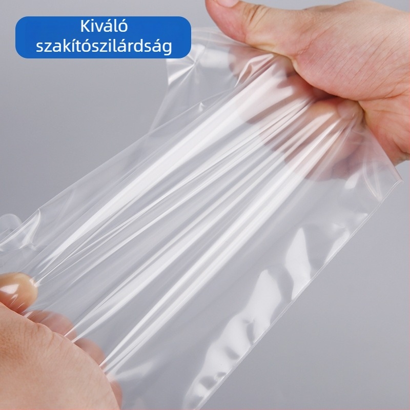 Átlátszó, nagy öntapadós tasak A4-es papír tárolására, nedvesség- és vízálló, zárható csomagoló zacskó