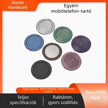 Asztali telefon-tartó 360° forgással, vezeték nélküli töltéssel, fém alap és ragasztó hátoldallal — univerzális (RZ007, Moisturizing)