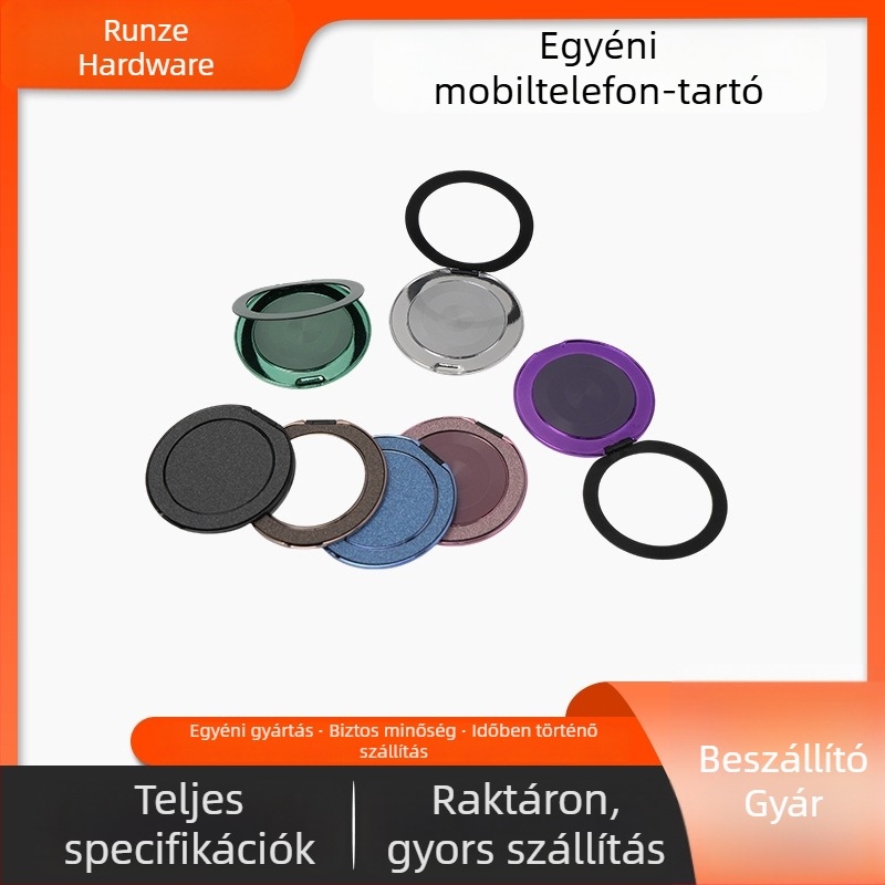 Asztali telefon-tartó 360° forgással, vezeték nélküli töltéssel, fém alap és ragasztó hátoldallal — univerzális (RZ007, Moisturizing)