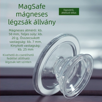 Lazy Man Bracket iPhone 14-hez – Műanyag, Általános stílus, MagSafe asztali tartó