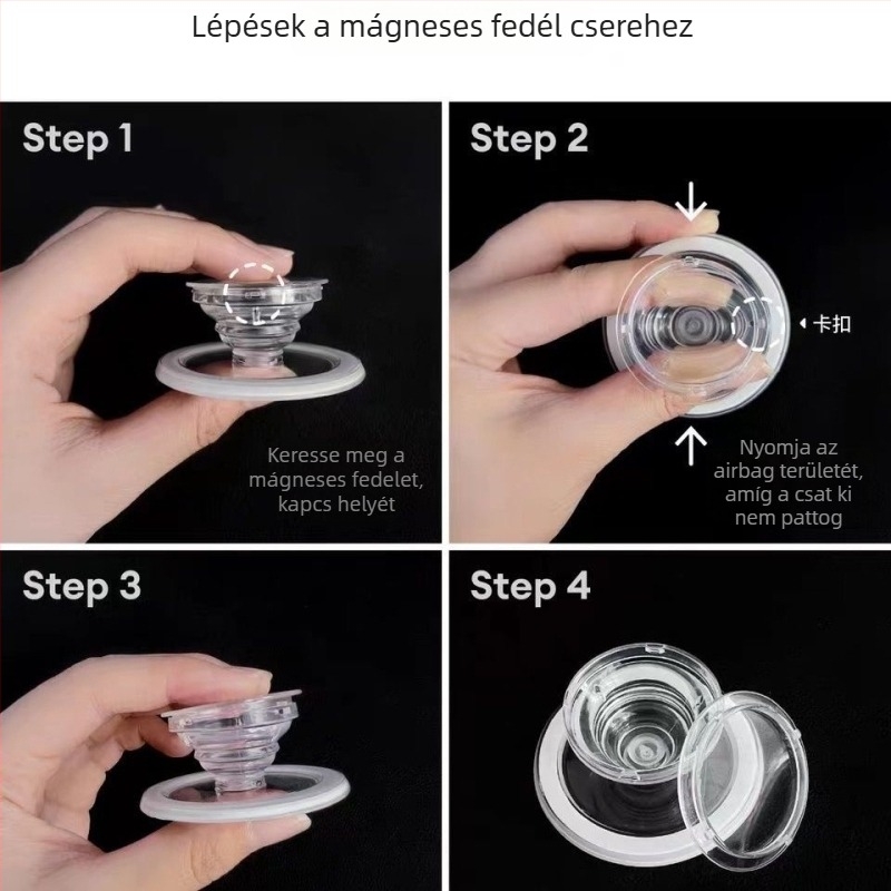 Lazy Man Bracket iPhone 14-hez – Műanyag, Általános stílus, MagSafe asztali tartó