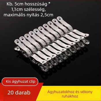 Szárítóklipek, rozsdamentes acélból, modell A2715, nem összecsukható, 100 darab