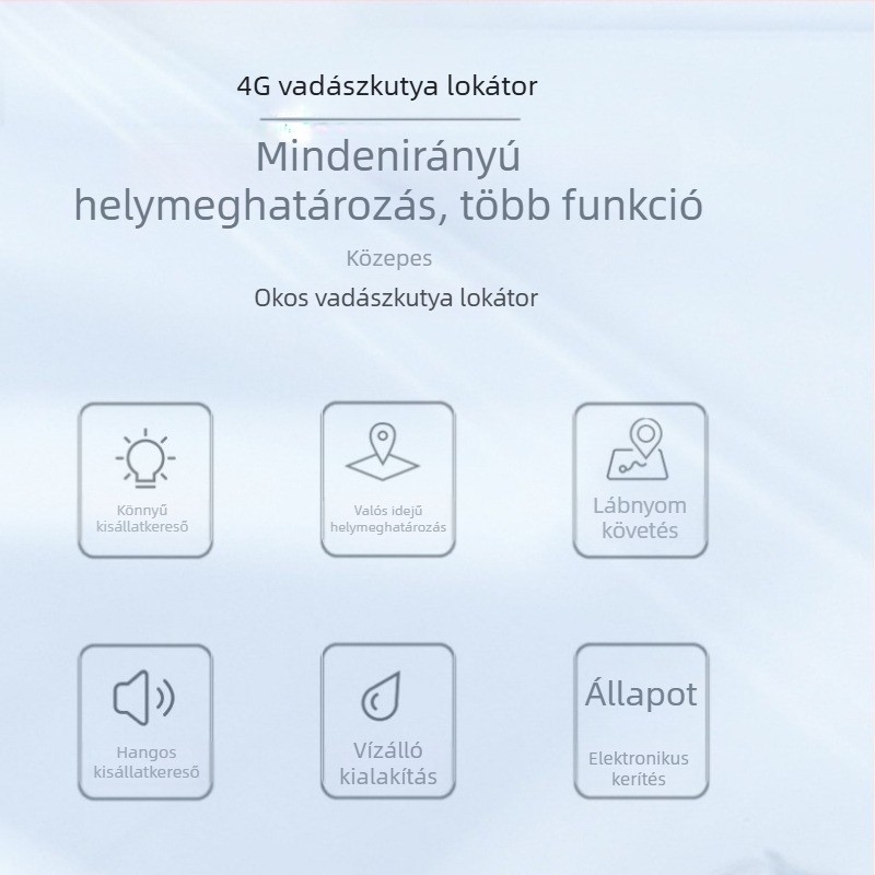 C011 4G GPS nyomkövető kutyáknak – intelligens nyakörv vadászkutyákhoz, az elvesztés elleni védelem