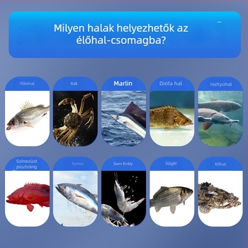 Élő halak oxigénnel történő szállítására szolgáló vastagított műanyag zacskó, csomagolás fiatal halak és élő halak számára, napi kapacitás 50 000