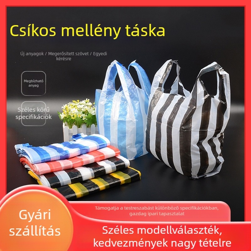 Bevásárló táska mellény-stílusban, dupla rétegű kivitel, kézi hordozás, gyümölcscsomagoláshoz, eredet Jinán