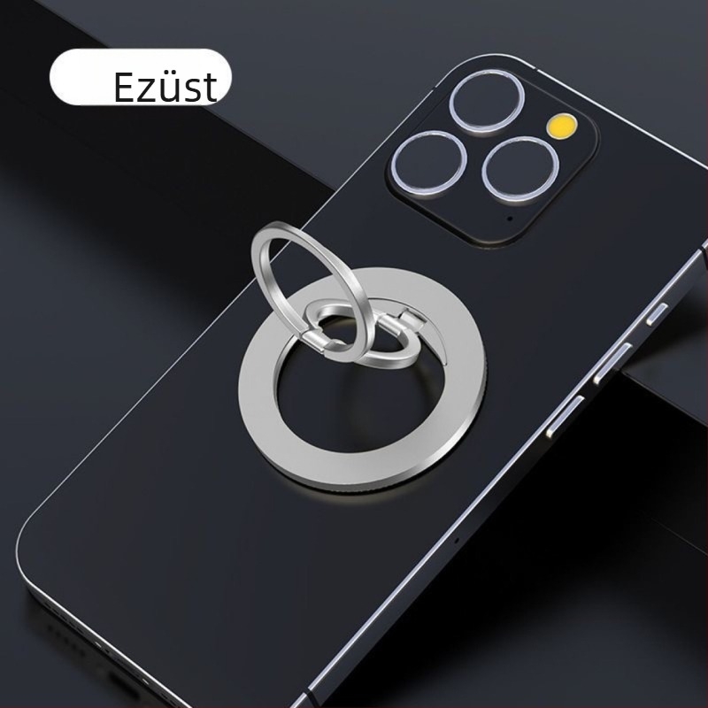 MagSafe asztali telefon-tartó, dupla mágneses gyűrű, összecsukható, 3× forgás