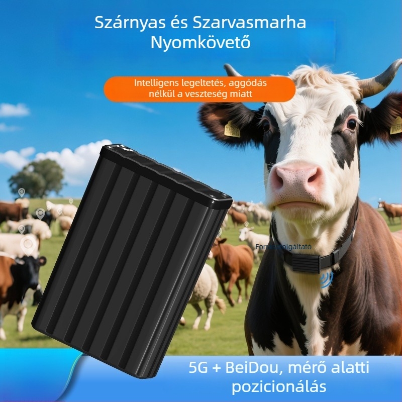 MB29 Állatnyomkövető Nyakörv — GPS/Beidou valós idejű helymeghatározás, 10000mAh akkumulátor, Információs push, Követési riasztás, alkalmazható szarvasmarhák, juhok, lovak és háziállatok