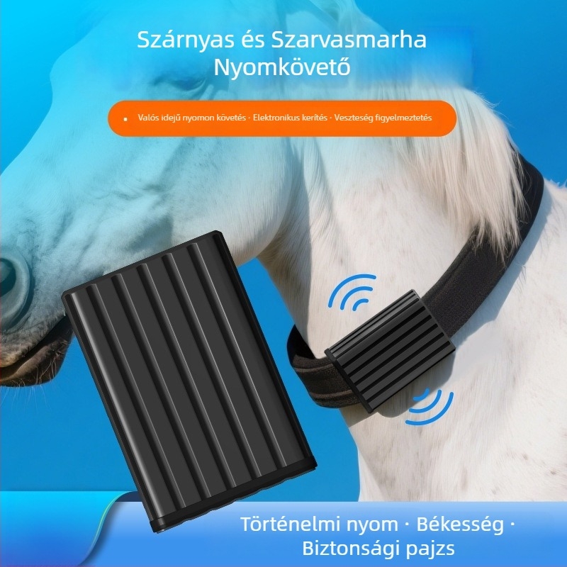 MB29 Állatnyomkövető Nyakörv — GPS/Beidou valós idejű helymeghatározás, 10000mAh akkumulátor, Információs push, Követési riasztás, alkalmazható szarvasmarhák, juhok, lovak és háziállatok