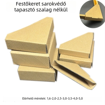 90°-os hajlított sarokvédő fotókeretekhez, kraftpapír + varun papír, kompozit szerkezet, Yuefu hardware accessories